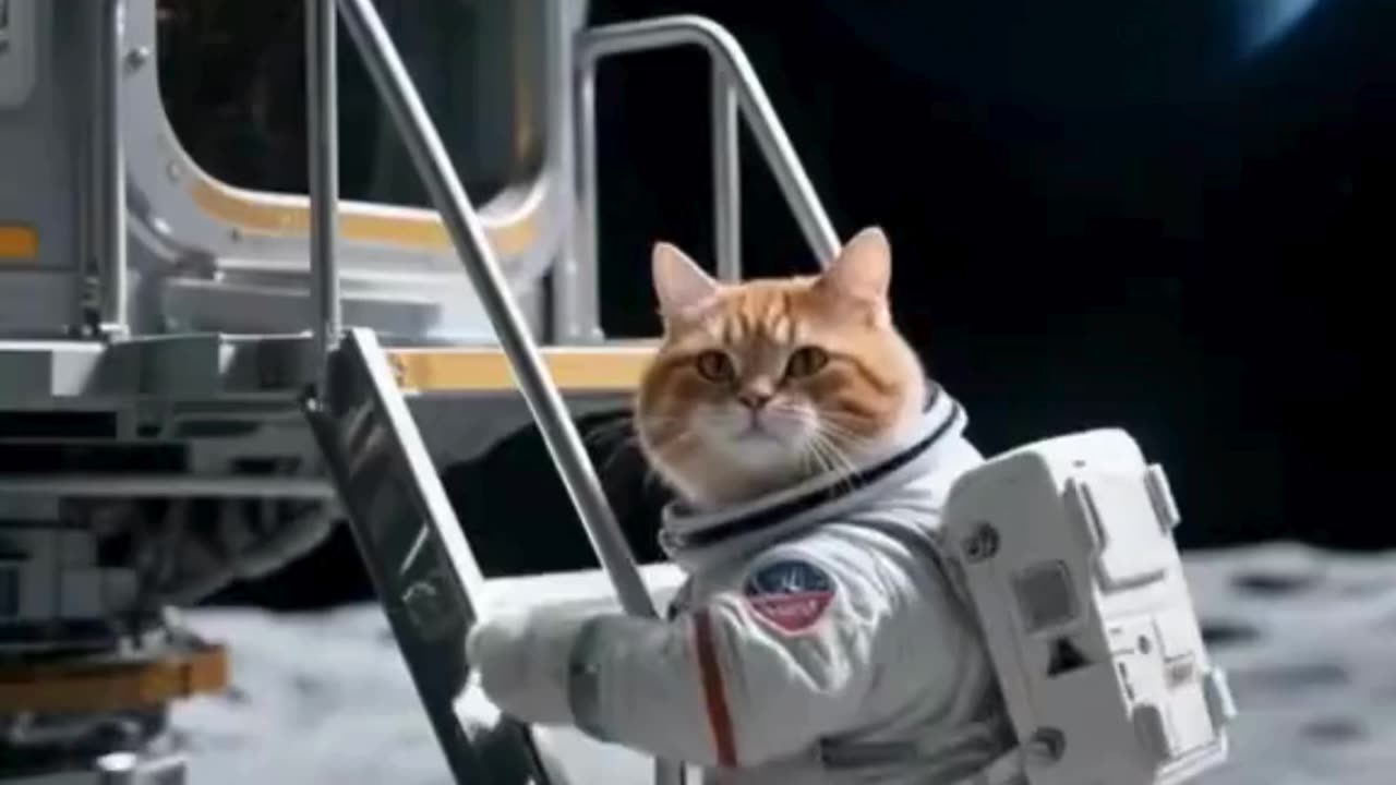 AI Cat Goes to the Moon! 🚀🌕 | Space Adventure Begins!