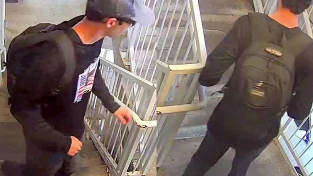 New video shows Tyler Robinson wearing two different shirts and backpacks