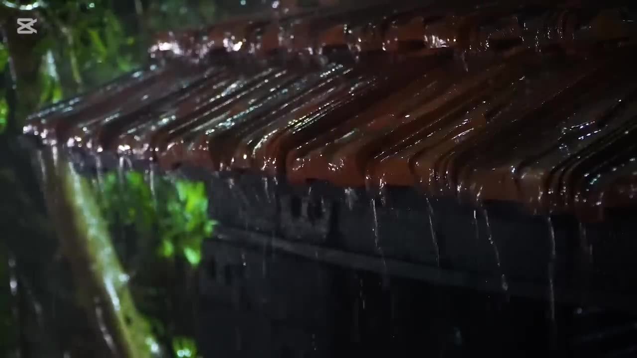 Rain sounds with thunderstorms to sleep very well