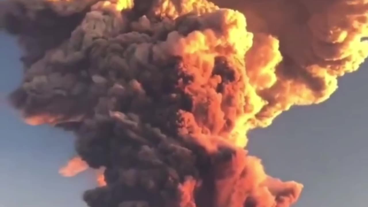 Apocalyptic Scenes of the Eruption of the Volcano Levotobi Laki-laki in Indonesia