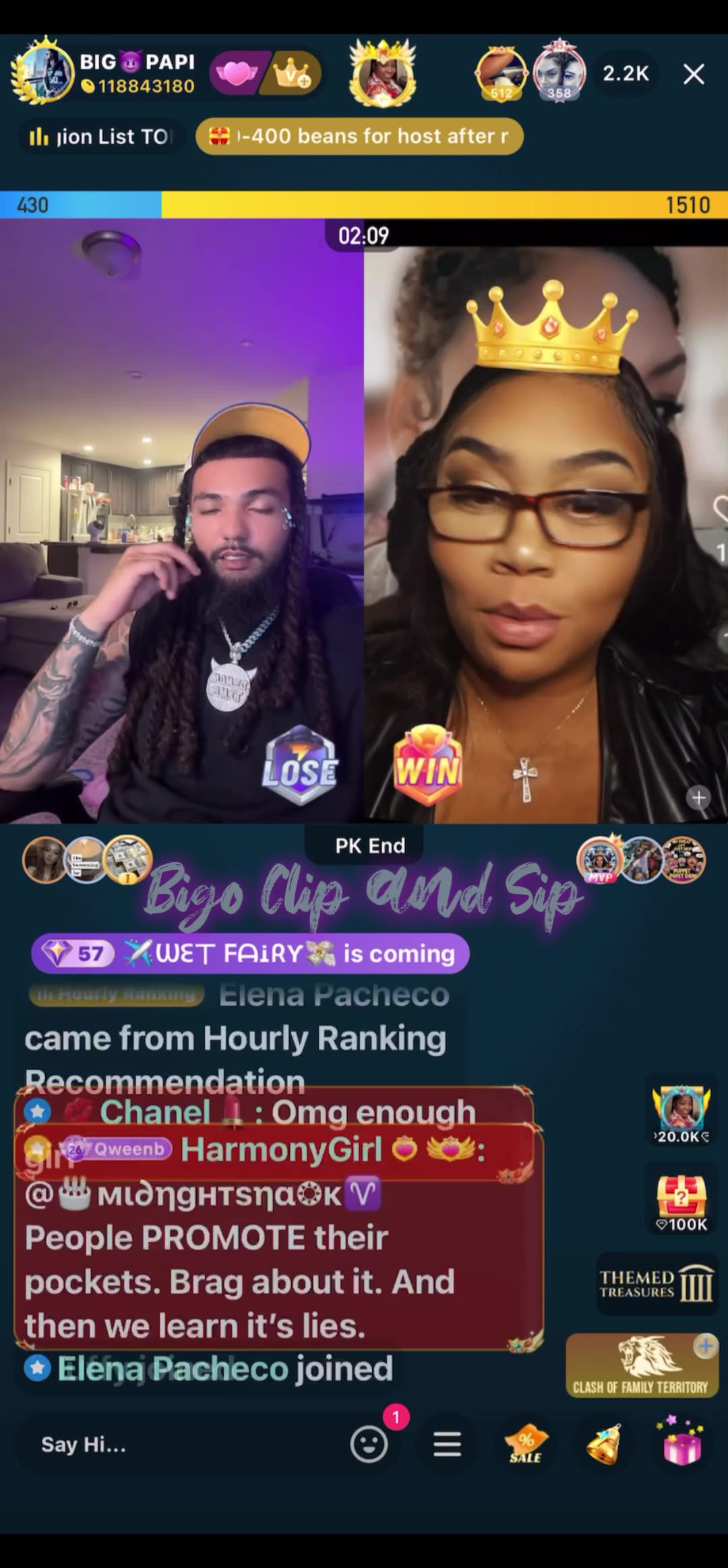 Papi lines Lady D who does nothing but argue with comments 6/1/25 #bigoclipandsip