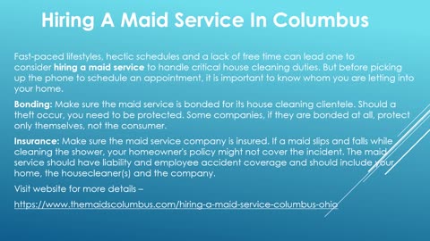 Cleaning Services Columbus Ohio