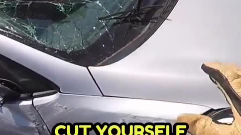 Insane car crash