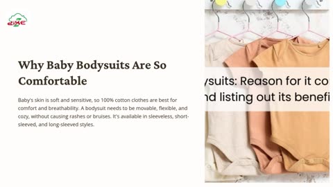 Baby Bodysuits: Reason for it comfortness and listing out its benefits