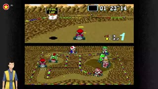 Super Mario Kart (SNES-SOs) day 3 50cc Star cup!
