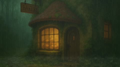 From the Archives: Talescapes — Mossy Grove Rain | Cozy Bakery Window + Lofi Rain Ambience