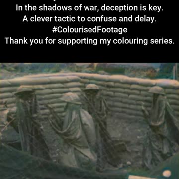 British Deception — Dummy Planes and Guns #ColourisedHistory