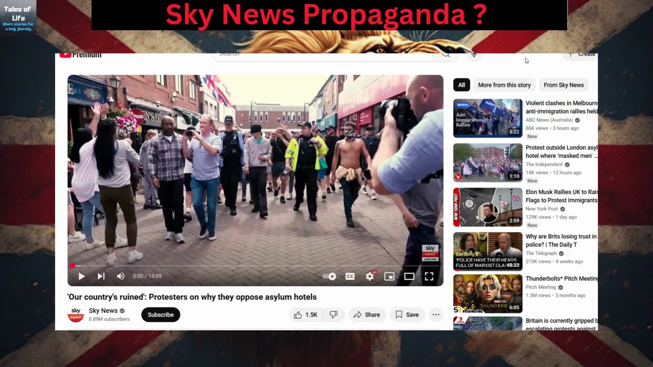 Sky News Propaganda for Farage ???