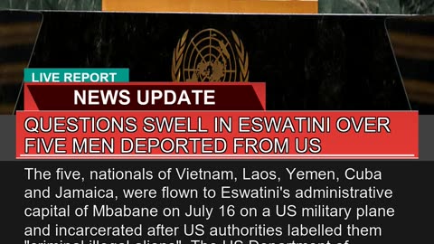 Questions Swell in Eswatini Over Five Men Deported