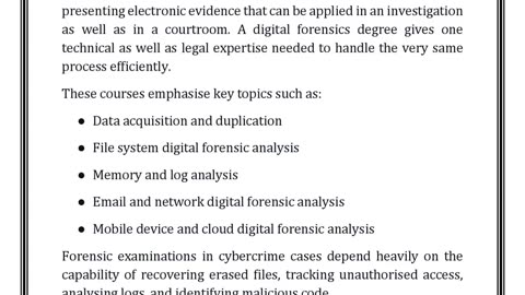 How Computer Forensics Courses Help Solve Cybercrime Cases