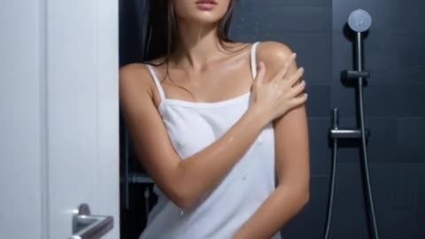Beautiful AI Girl Enjoying a Relaxing Shower ❤️ | Ultra Realistic AI Video