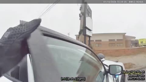 Double murder suspect fights with police after fleeing on foot