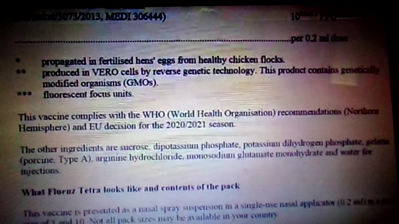 Nasal Mist Flu Vaccine: