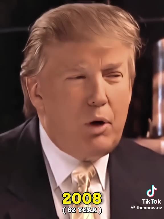 Evolução do Presidente Trump através dos anos