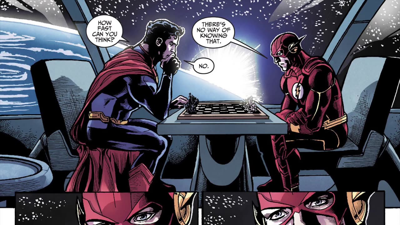 The Flash Vs. Superman The Flash Outsmarts Superman In Chess