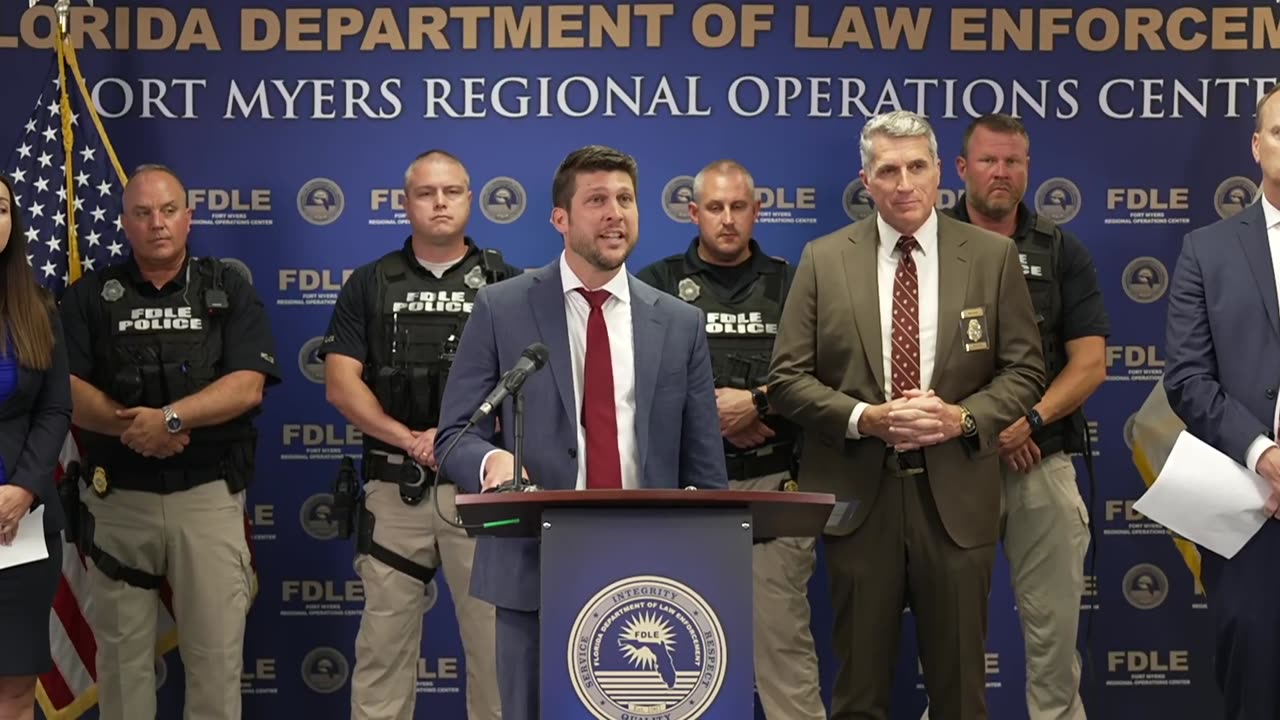 Attorney General James Uthmeier Announces Arrests of Child Predators in Fort Myers.