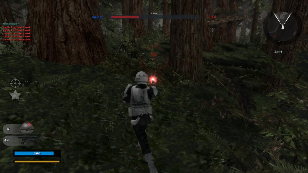 SWBF2 2005: Instant Action Hunt Endor Empire Gameplay