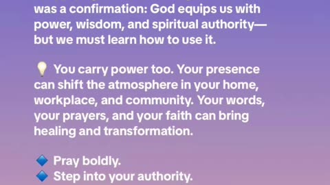 Did you forget who you are? You carry power.