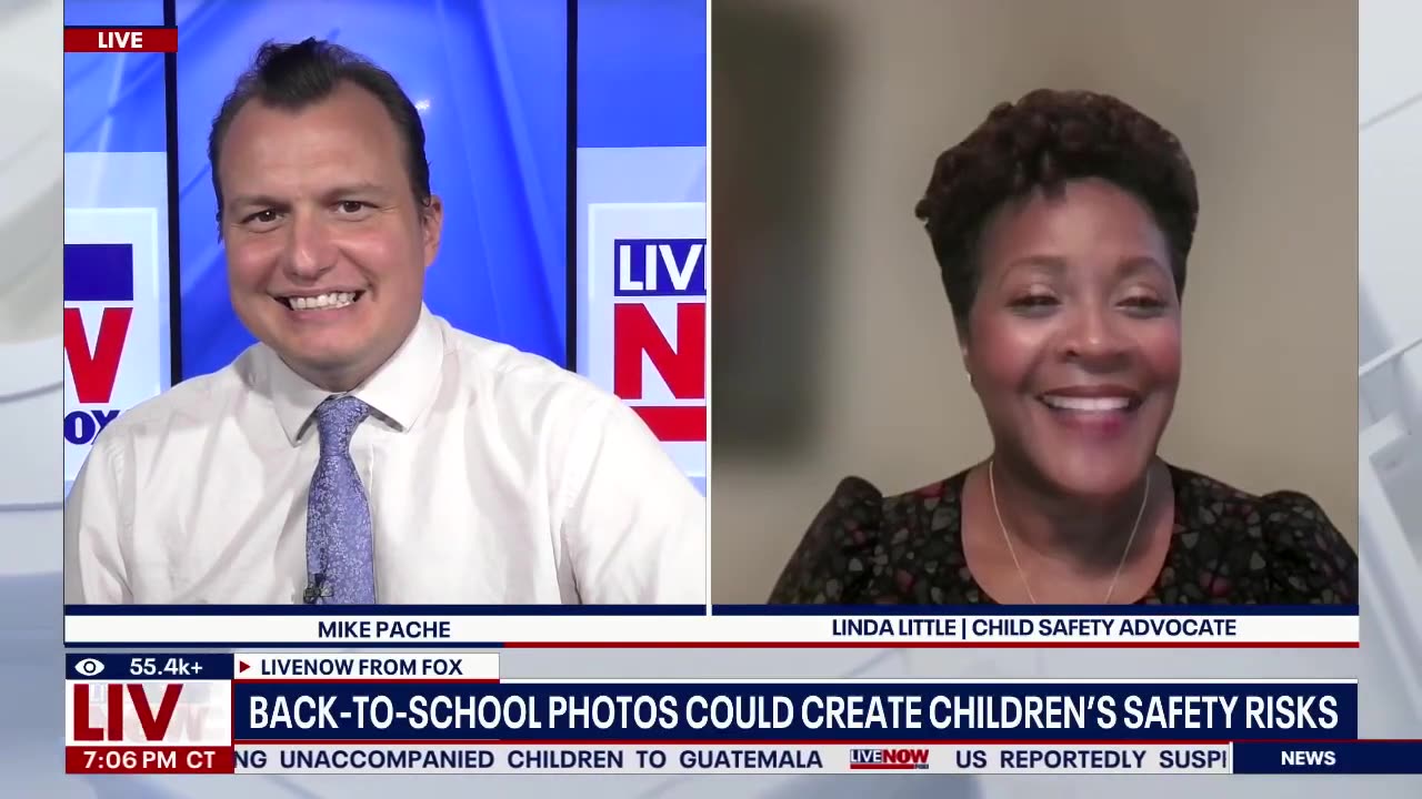 Back-to-school photos could create safety risks for children