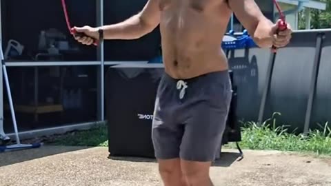 sexy man - jumping rope