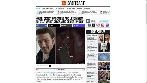 Disney Adds Lesbianism to Star Wars TV Show Andor - Bad For Nationalism?