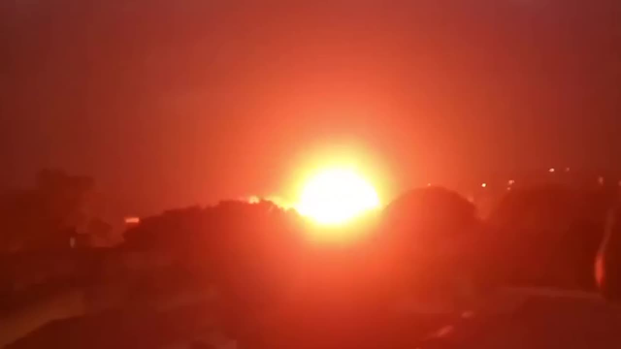 Israeli airstrike on the Lebanese town of Kfar Dounine