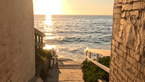 Walk to Epic Colors #ocean #sunset #nostalgia #4k