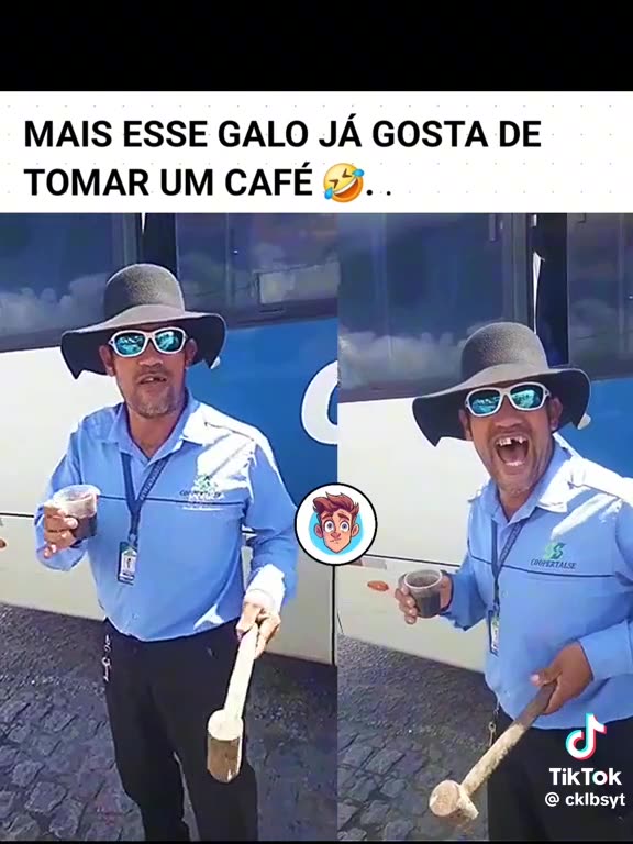 Motorista com risada de galo- 01