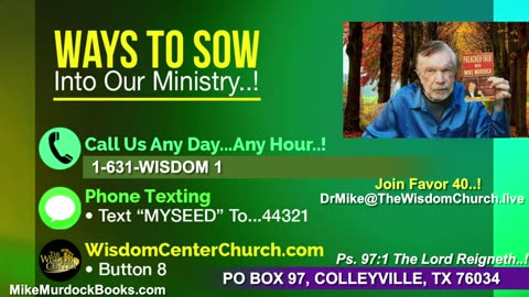 Re-Air: Wisdom Moments With Mike Murdock..!!!