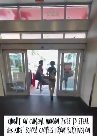 Black Female Pulls Gun on Burlington Employees While Shoplifting With Her Offspring