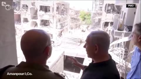 NETANYAHU STARING AT HIS VICTORY: THE RUBBLE OF ISRAEL