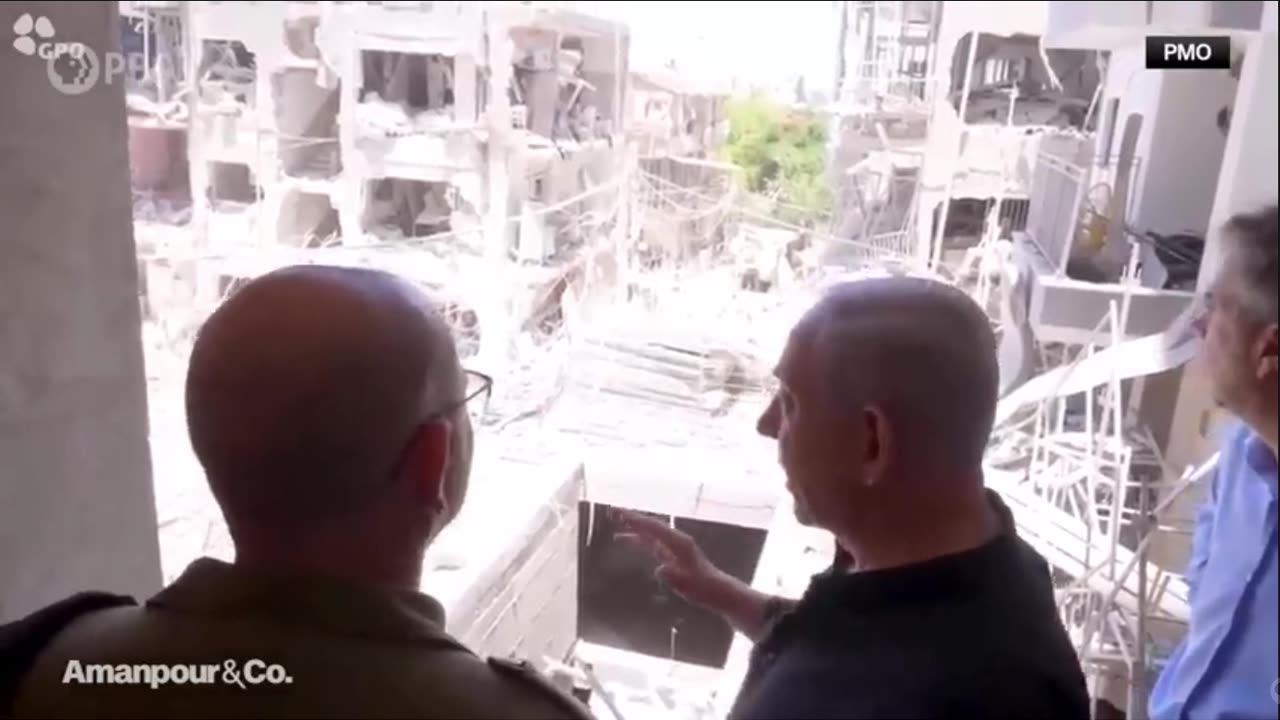NETANYAHU STARING AT HIS VICTORY: THE RUBBLE OF ISRAEL