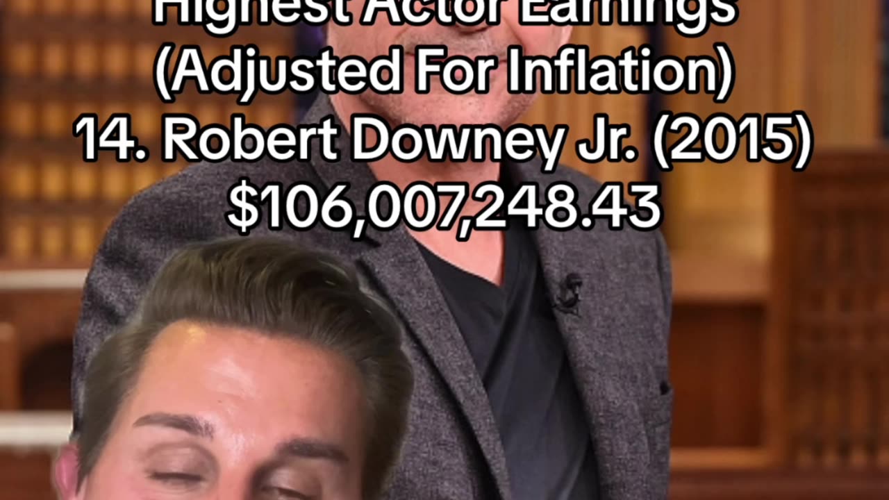 ROBERT DOWNEY JR. RIDICULOUS CASH