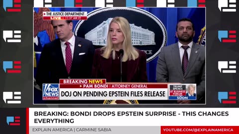 BREAKING Bondi Drops Epstein Surprise - This Changes Everything.