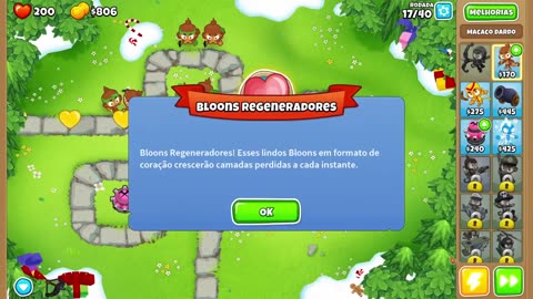 Bloons TD 6 Ape Field Easy Round 17