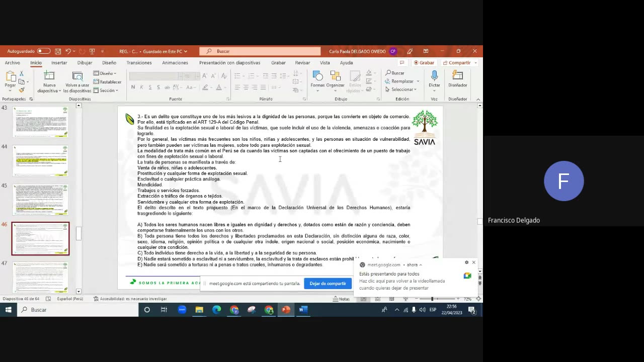 SAVIA SEMIANUAL 2024 | Semana 01 | Cívica
