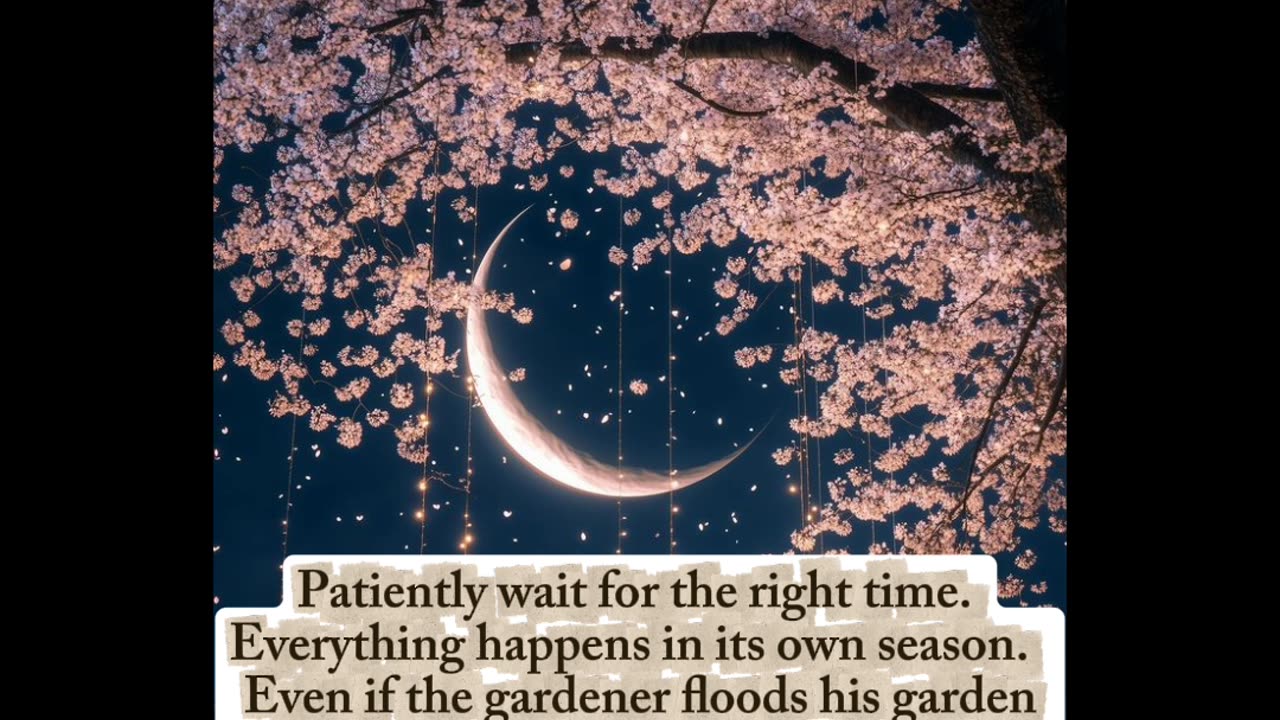 Wait for the Right Time | Motivational Quote about Patience"