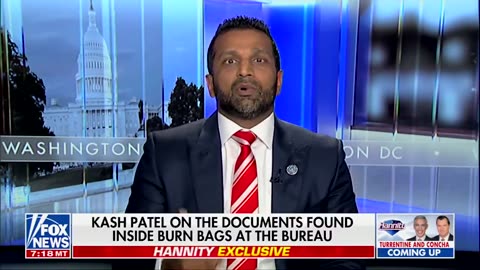 BREAKING⛔️ FBI Director Kash Patel says they found a locked room in the FBI’s Hoover building with seven ‘burn bags’ and hard drives with material on Russiagate