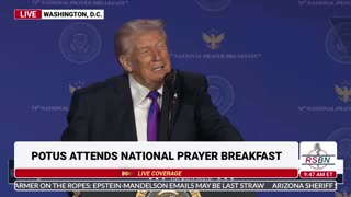 FULL SPEECH: President Trump Speaks at The National Prayer Breakfast - 02/05/26