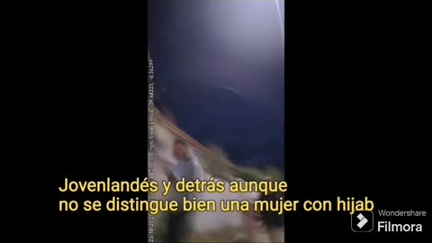 Dos jovenlandeses se apartan al verme con mi perro Toy