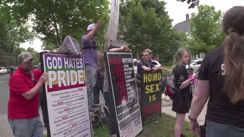 Preaching at the Pride in the Park -Northfield, MN