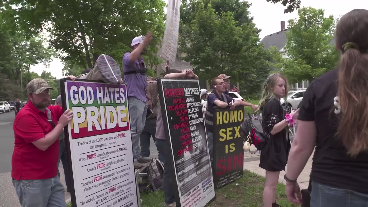 Preaching at the Pride in the Park -Northfield, MN