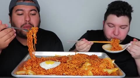 How Much I Weigh Now.... Spicy Noodles Mukbang_part6
