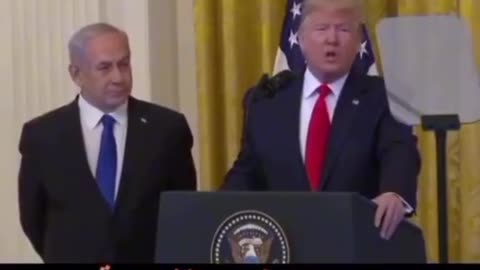 Donald Trump says he feels bad for Palestine right in front of Netanyahu