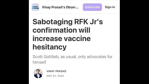 Sabotaging RFK Jr’s Confirmation Will Increase Vaccine Hesitancy