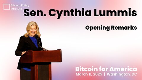 Senator Lummis' Opening Remarks | Bitcoin for America