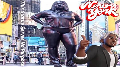 Controversy About The Black Woman Statue In New York Times Square