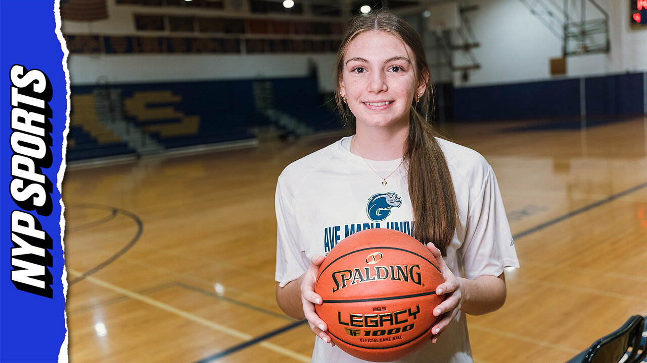 Southold girls basketball player Francesca Santacroce is committed to continue playing at Ave Maria University