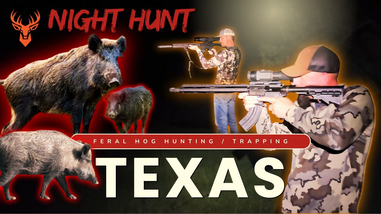 Night Hunts and Deadly Effective Traps | Feral Hog Hunting/Trapping in TEXAS | Ol' Tripod