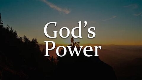 What Is The Most Powerful Thing God EVER Did?